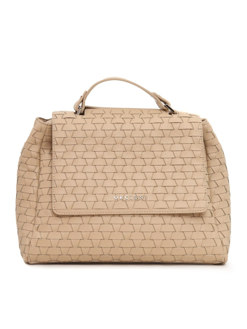 Claudio Orciani Woven Textured Shoulder Bag