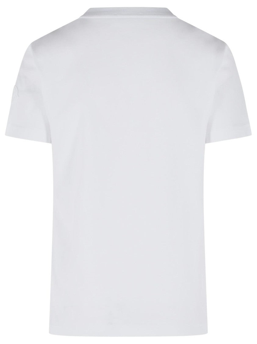 Moncler White Cotton T-Shirt