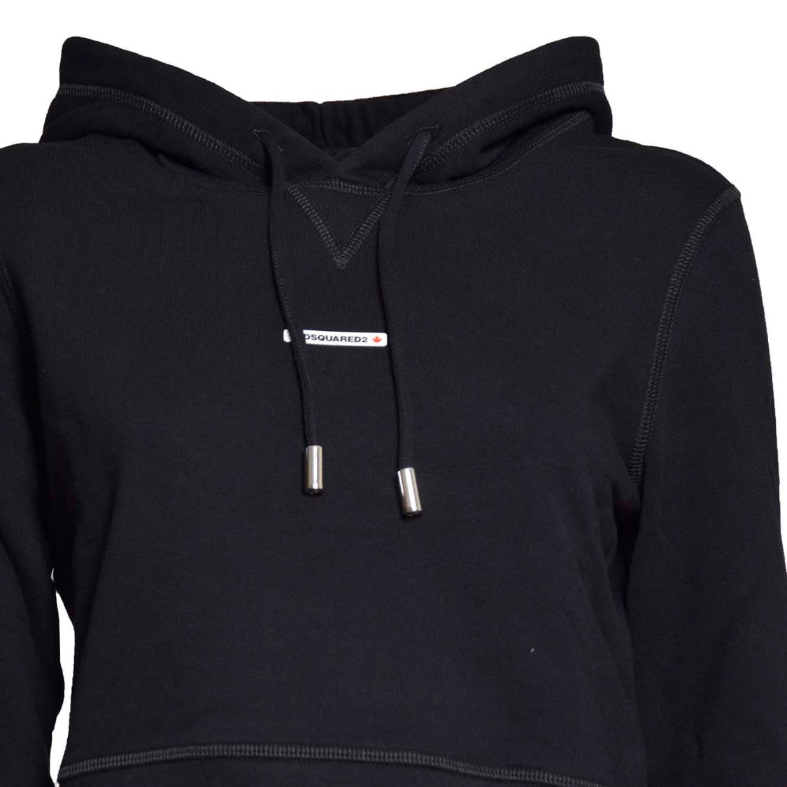 Dsquared2 Black Cotton Mini Fit Hoodie