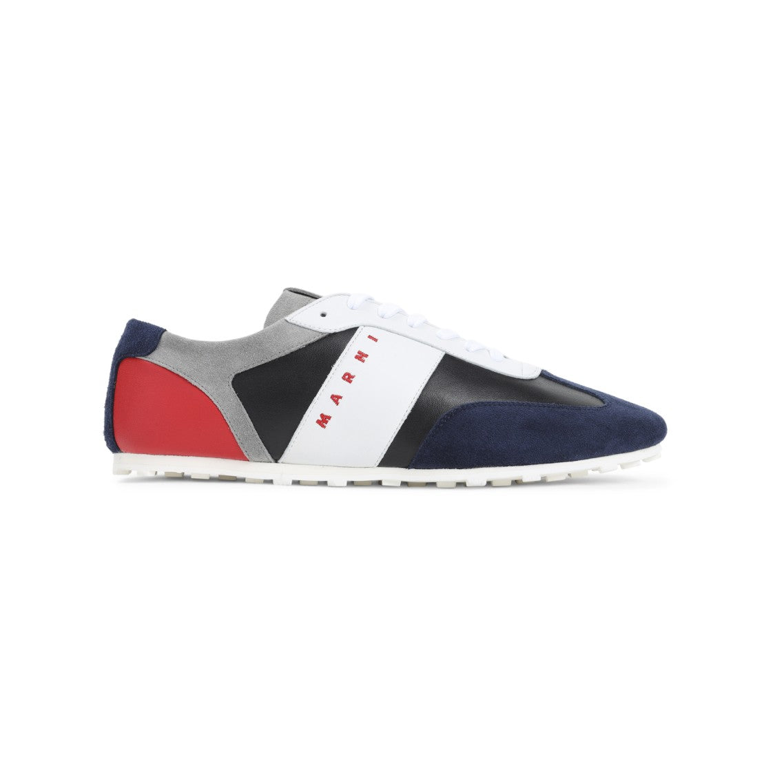 Marni Ovine Leather Blue Sneakers