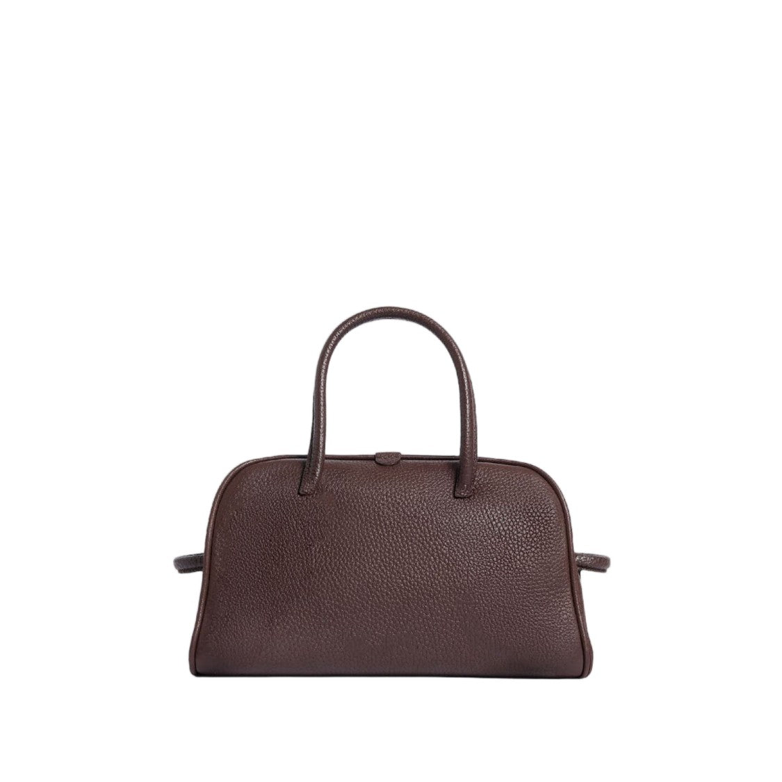 Jacquemus Structured Brown Leather Il Piccolo Turismo Handbag