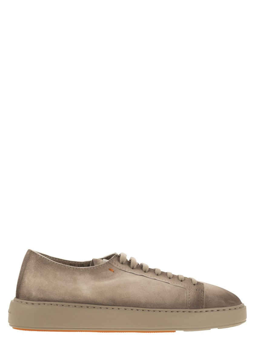 Santoni Suede Sneaker