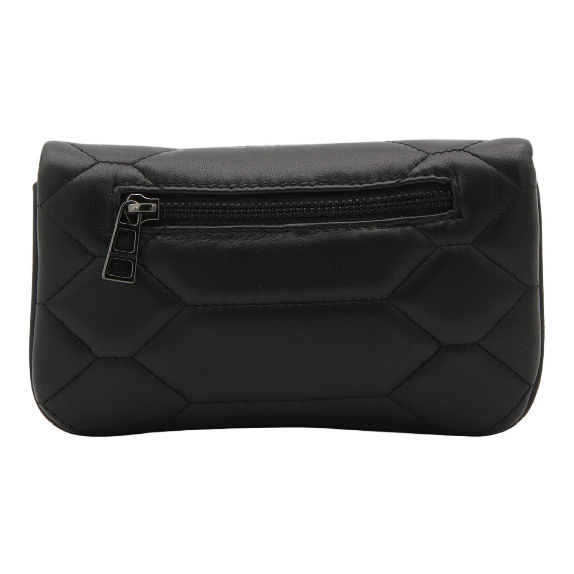 Zadig & Voltaire Black Quilted Bag With Geometric Pattern