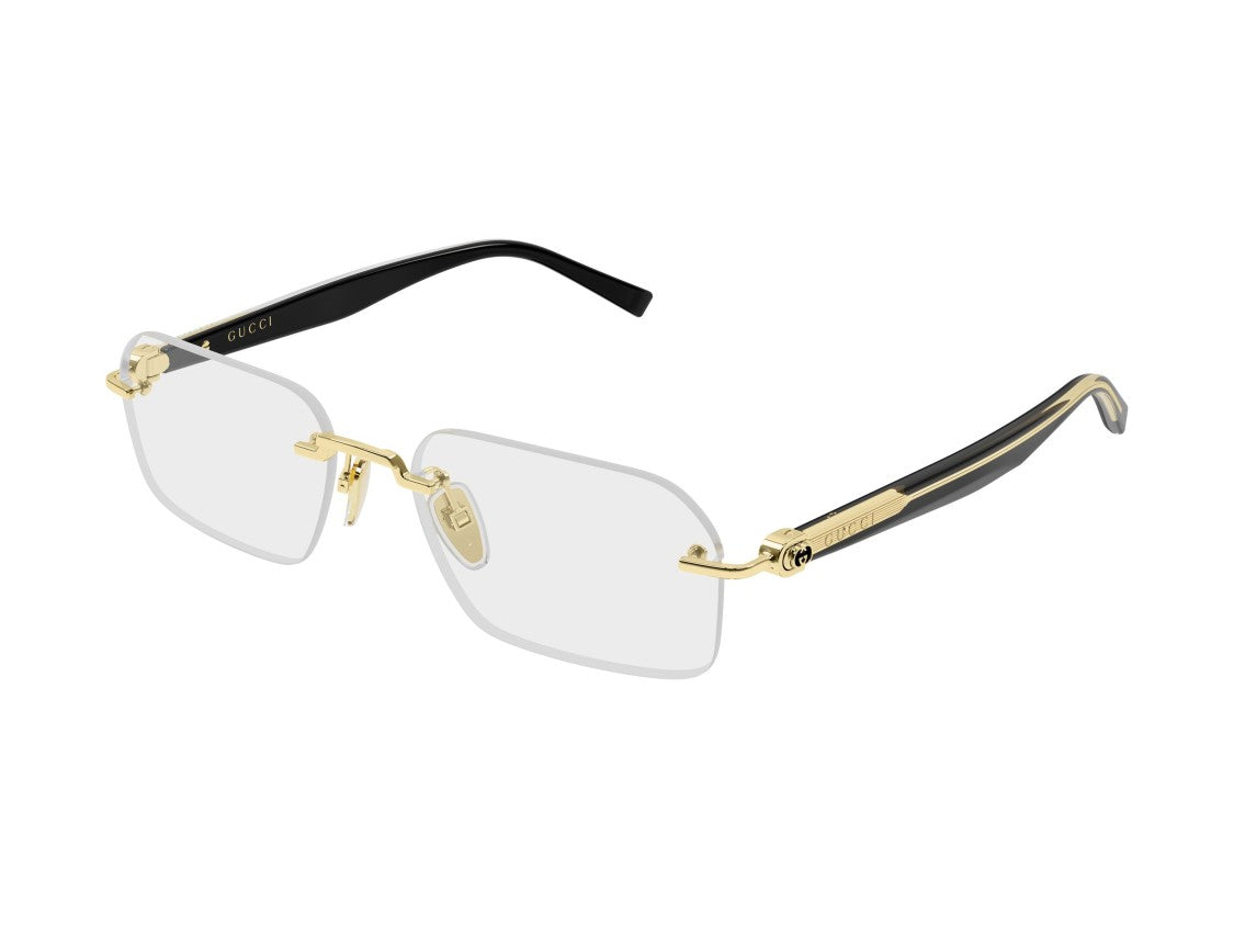 Gucci Gold Gg2260o Rimless Rectangular Eyeglasses