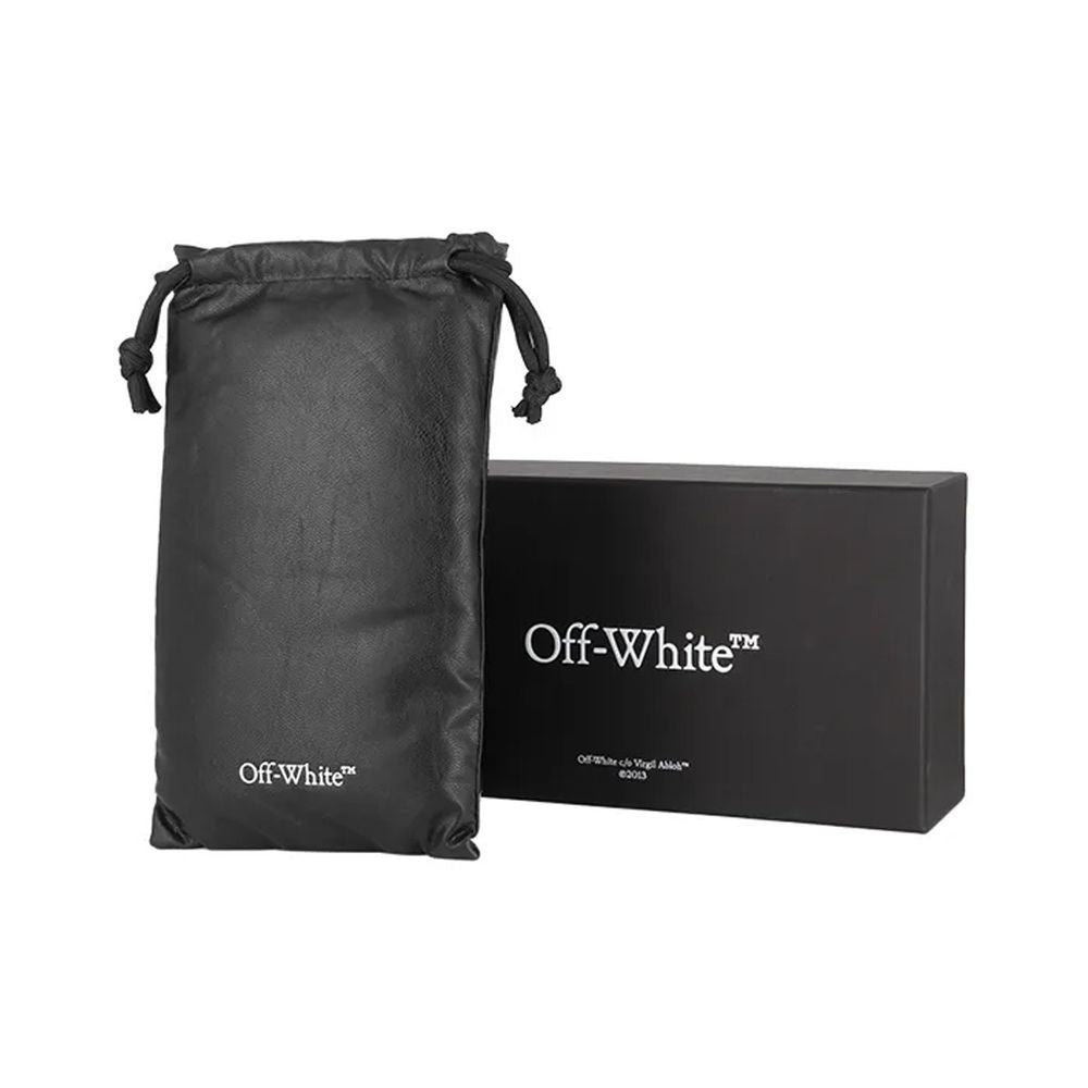 Off-White Oerj07q Style 7Q Squared Geometric Sunglasses In Glossy Beige Acetate