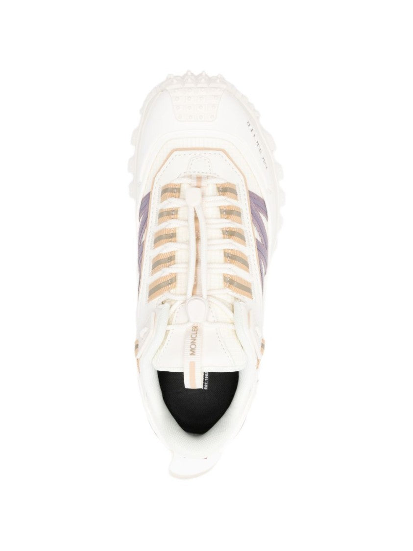 Moncler Chunky Beige Sneakers With Textured Sole And Subtle Accents