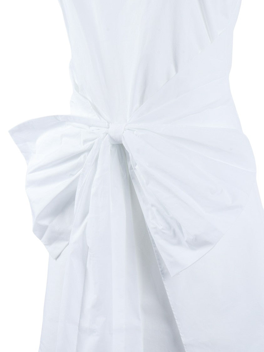 Rotate White Bright Bow Sleeveless Mini Dress