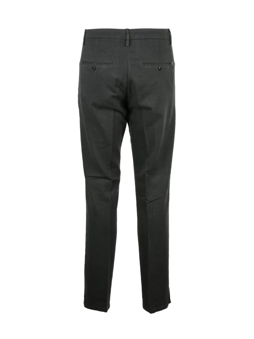 Dondup Grey Spiritissimo Modal-Cotton Blend Trousers