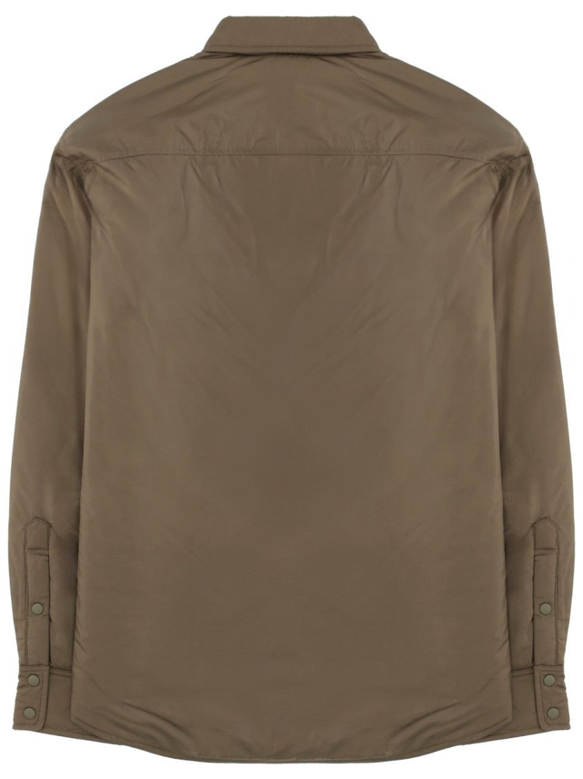 Aspesi Brown Polyamide Padded Casual Shirt