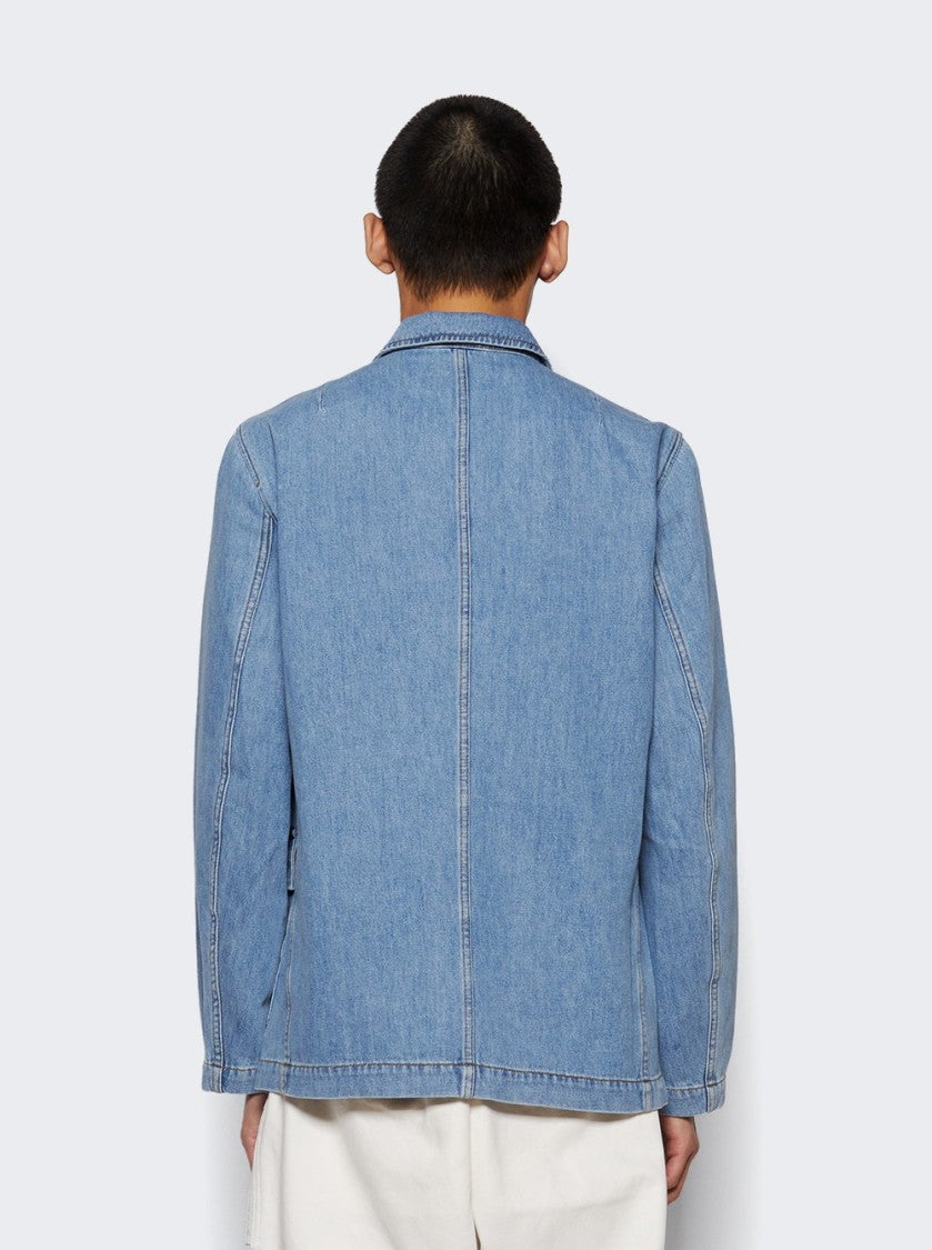 Dries Van Noten Braxton Denim Jacket Light Blue