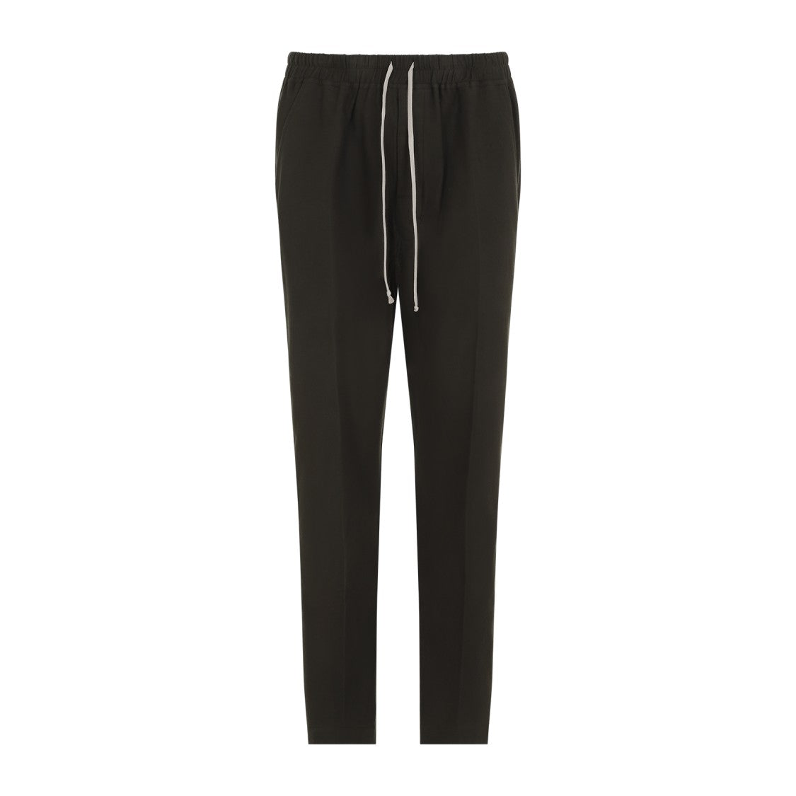 Rick Owens Forest Green Cotton Drawstring Long Pants