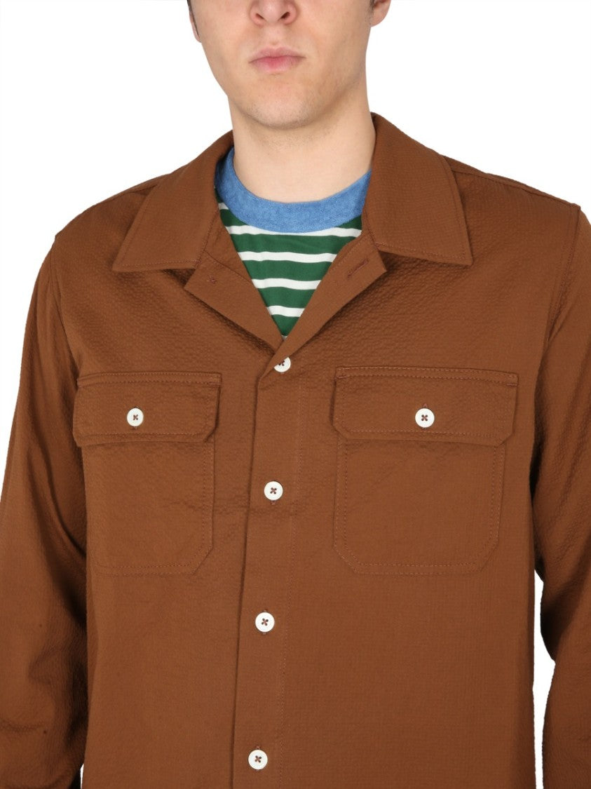 Howlin Bowling Neck Cotton Shirt