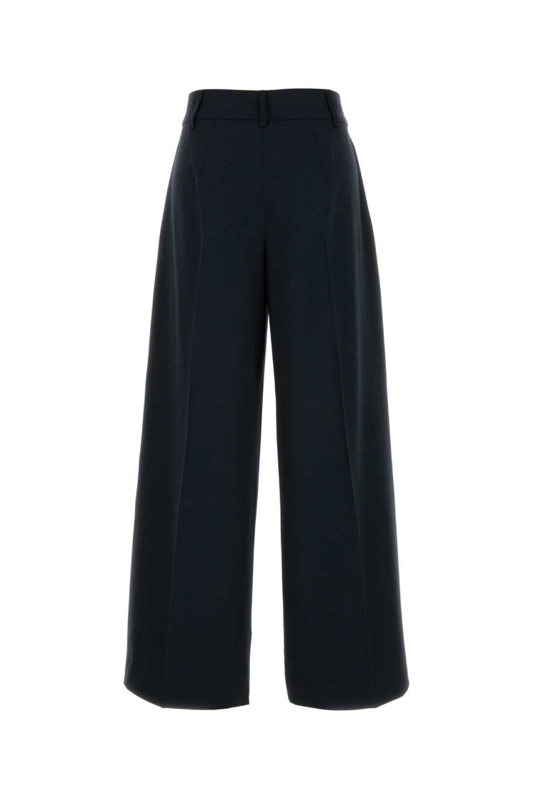 Max Mara Midnight Wool Nichols Palazzo Pant