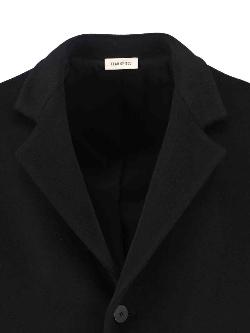 Fear Of God Virgin Wool Coat – Black