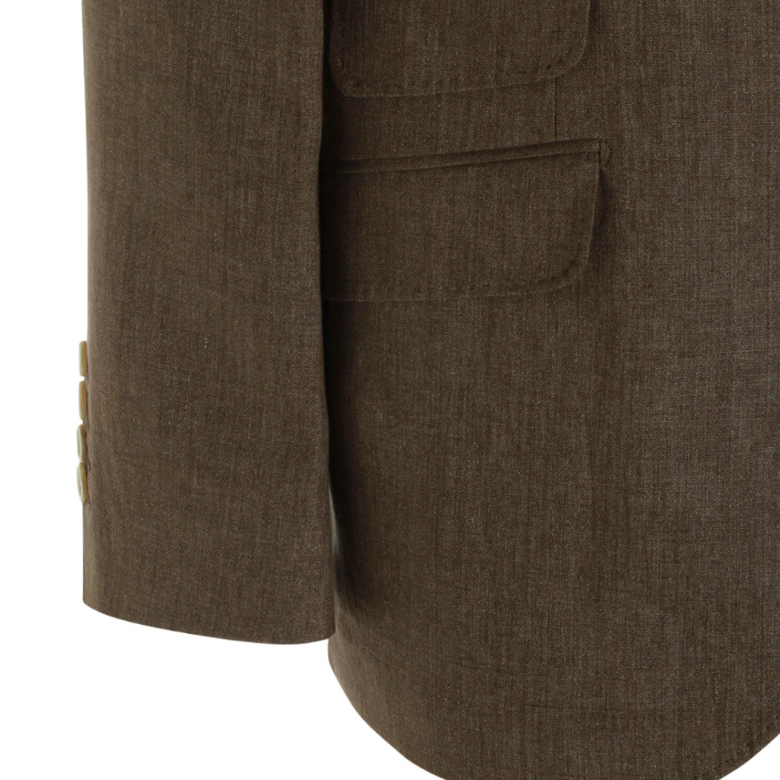Brunello Cucinelli Tailored Brown Blazer With Notch Lapels