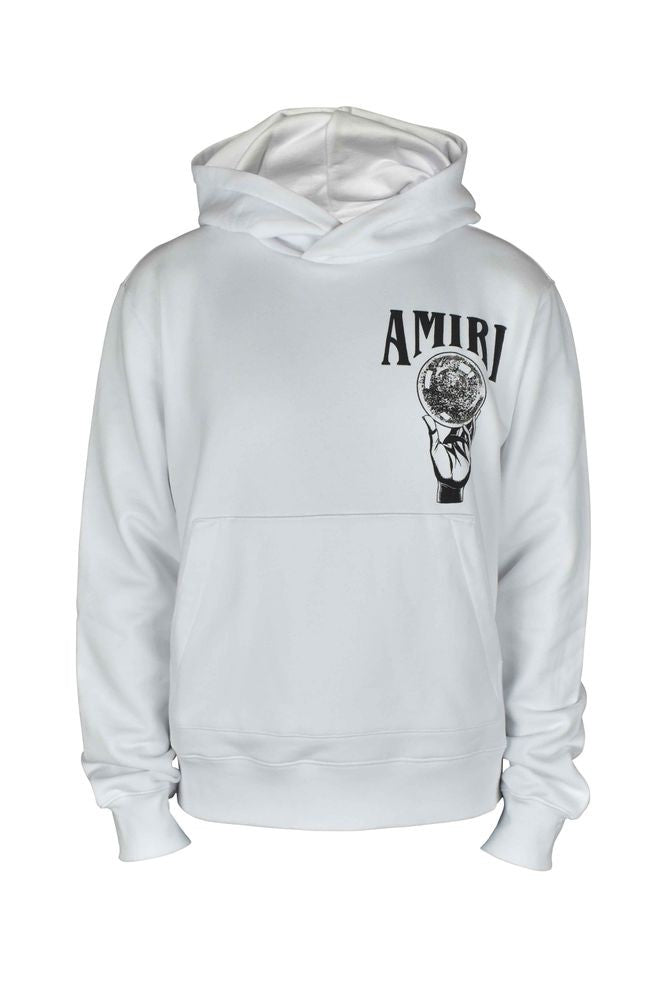 Amiri Graphic Print White Amiri Crystal Ball Hoodie