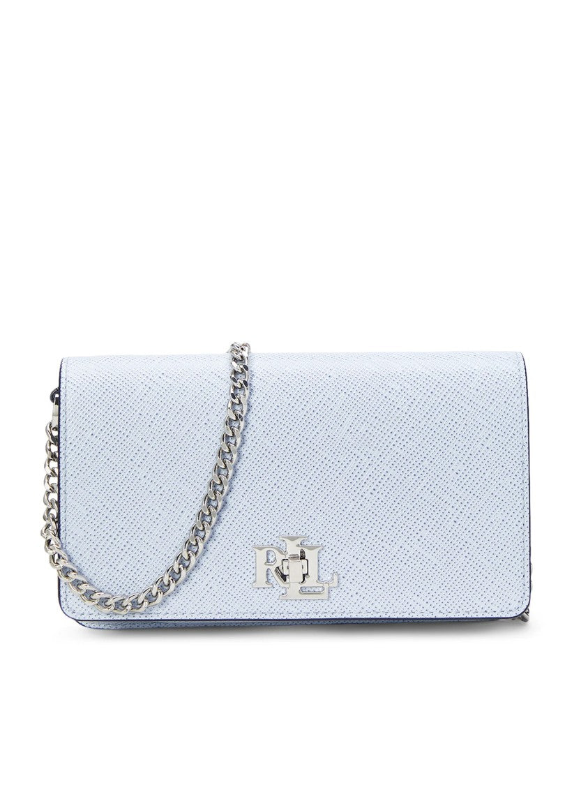 Lauren Ralph Lauren Textured Light Blue Clutch Bag