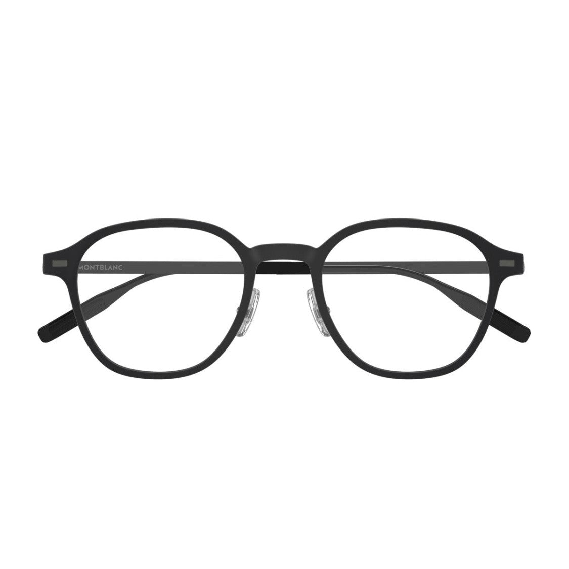 Montblanc Black Metal Mb0427o Fabric-Blend Geometric Sunglasses