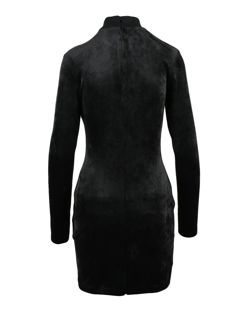 Versace Jeans Couture Mini Dress With Long Sleeves And Back Zip Closure