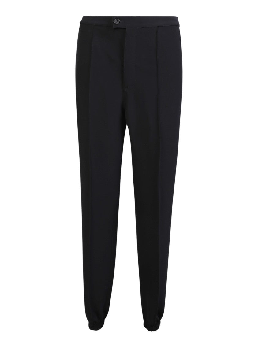 Alexander Mcqueen Black Cotton Trousers