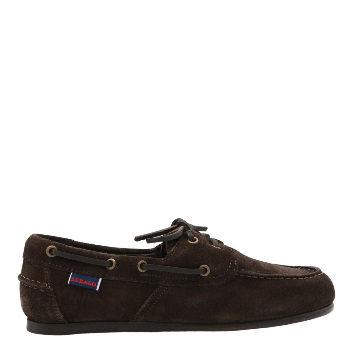 Sebago Moccasin-Style Suede Flats With Decorative Lacing