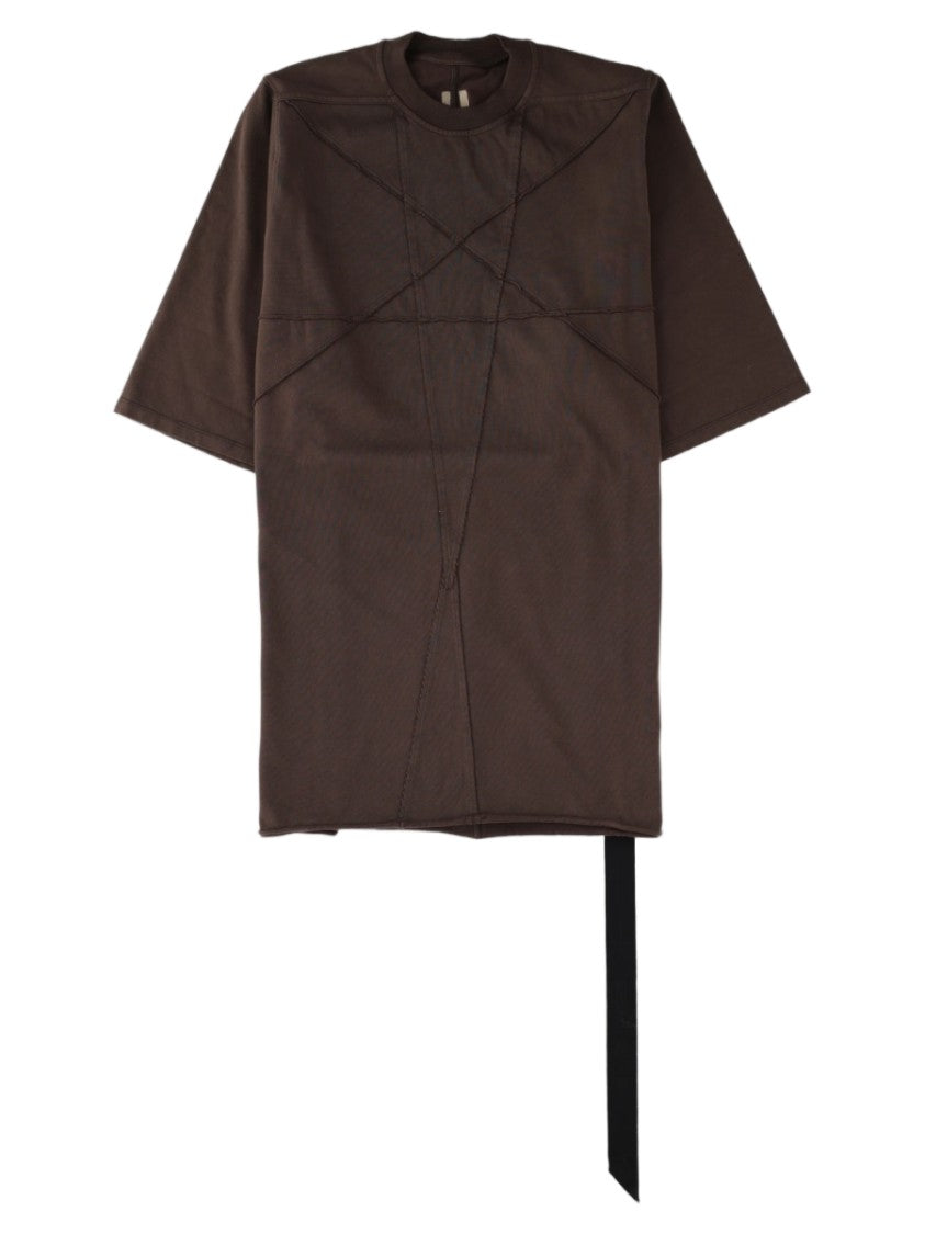 Drkshdw By Rick Owens Grey Asymmetrical Oversized T-Shirt