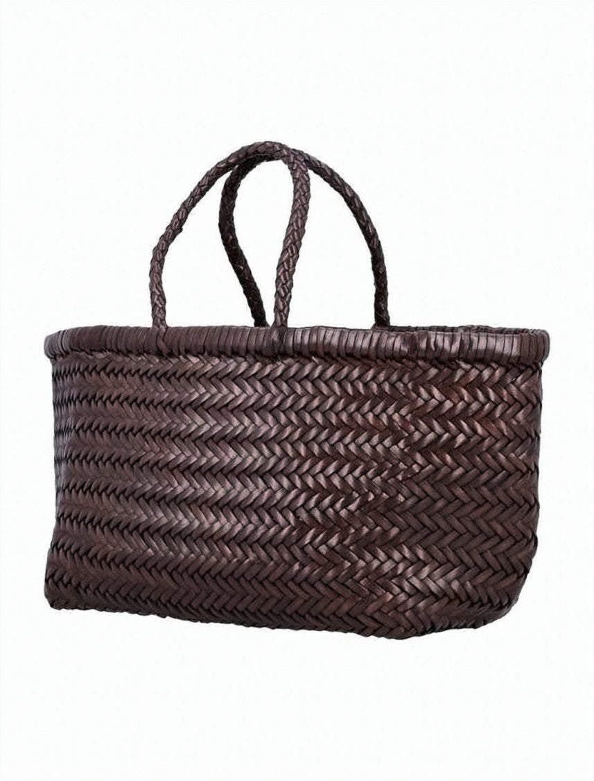 Dragon Diffusion Woven Calf Leather Tote Bag