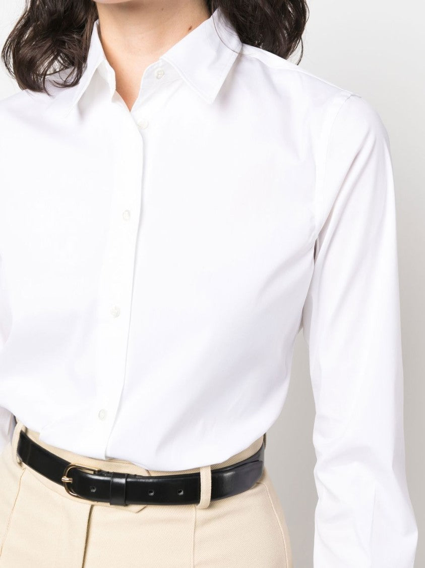Aspesi Tailored White Button-Up Shirt