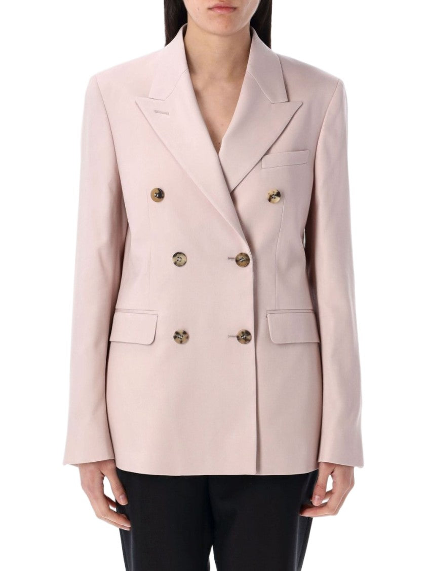 Golden Goose Light Pink Double Breasted Flap Jacket