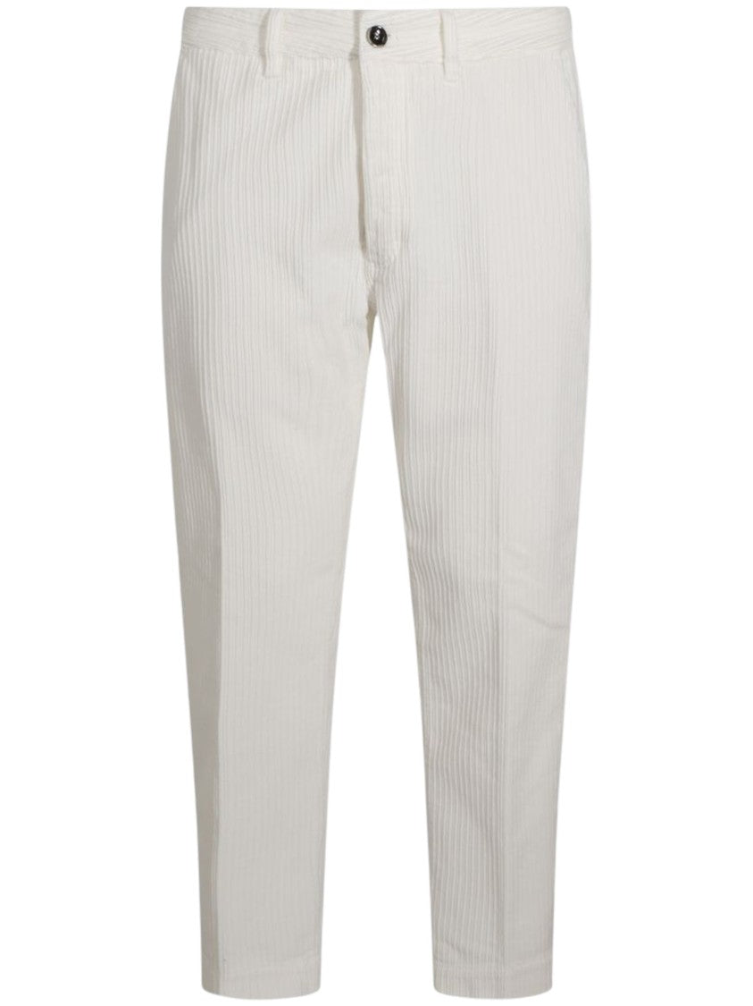 Nine In The Morning Textured Vertical Stripe Straight-Leg Pants