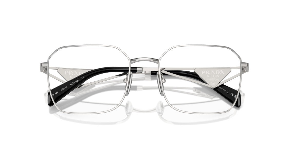 Prada 0Pr A51v Geometric Oversized Square Frame Prada Eyeglasses