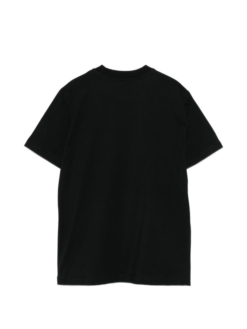 Msgm Short-Sleeved T-Shirt With Lace Detail And Round Neckline