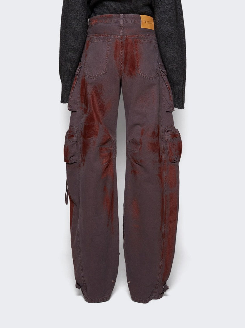 The Attico Fern Long Pants Purple