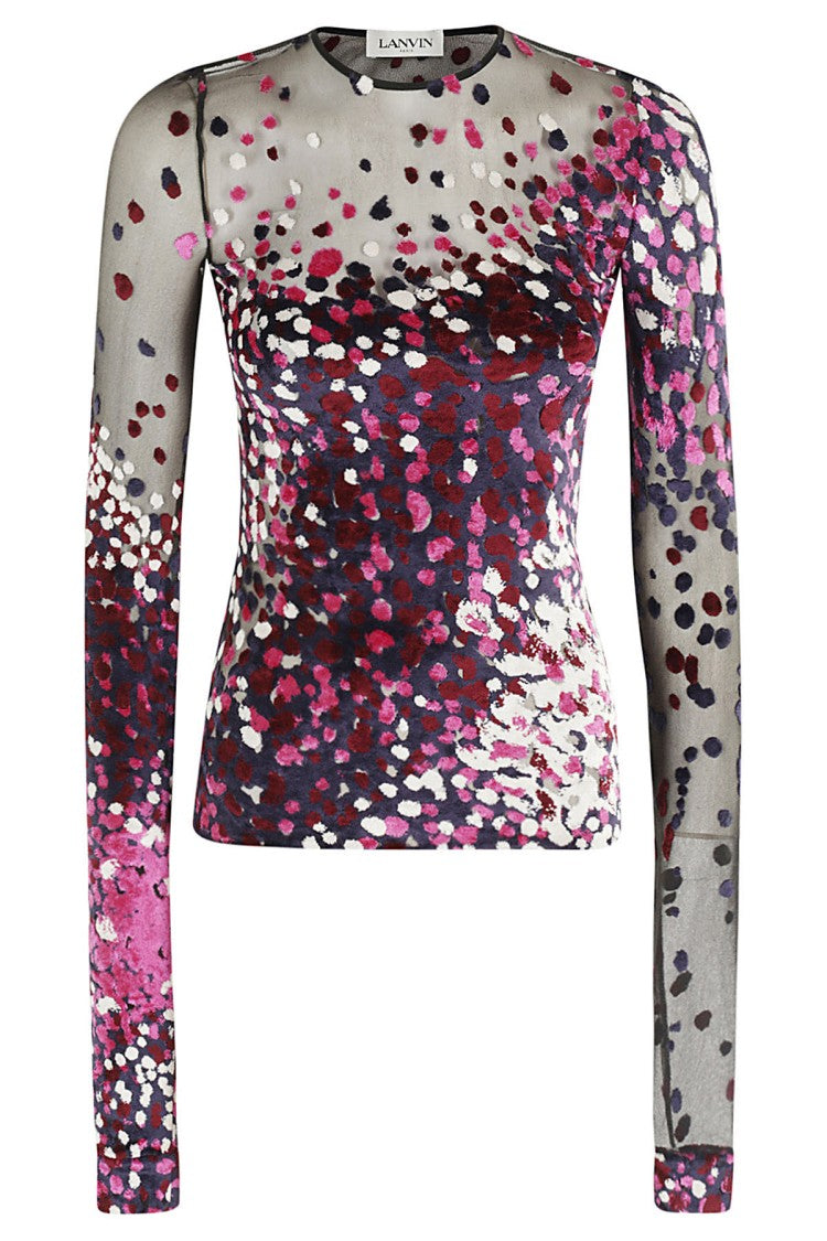 Lanvin Long-Sleeve Jersey Top