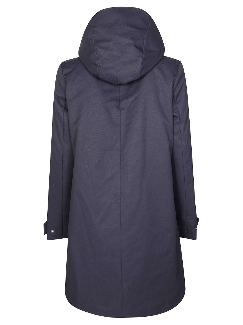 Save The Duck Technical Wool Coat With Detachable Hood