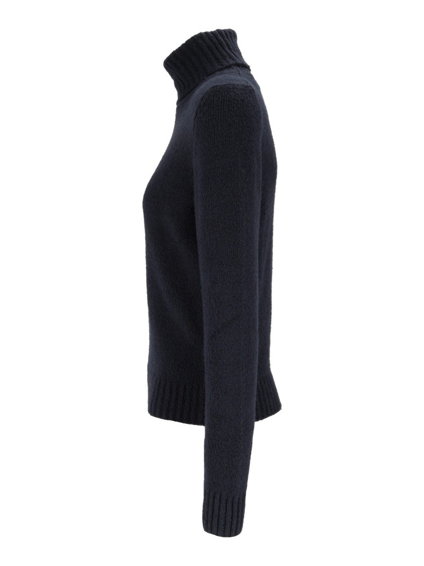 K-Way Peggy Sponge Yarn High Ribbed Turtleneck Sponge Knit Sweater