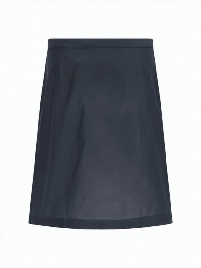 Paloma Wool Straight-Silhouette Black Midi Skirt With Button-Down Closure