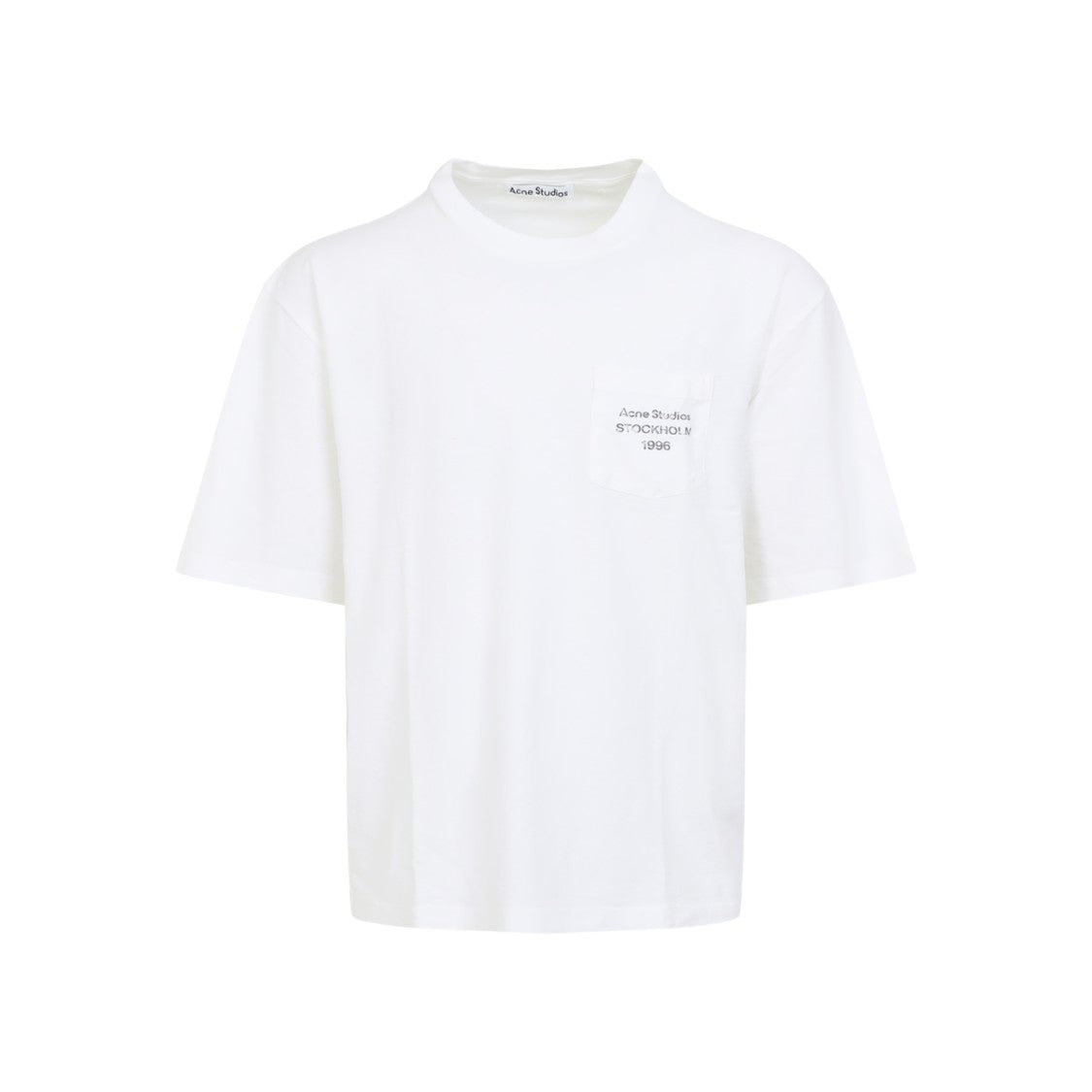 Acne Studios Relaxed-Fit T-Shirt With High Neckline And Subtle Pocket