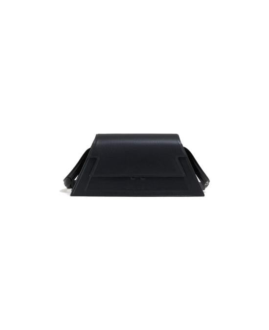 Marni Structured Calf Leather Clutch With Flap Closure