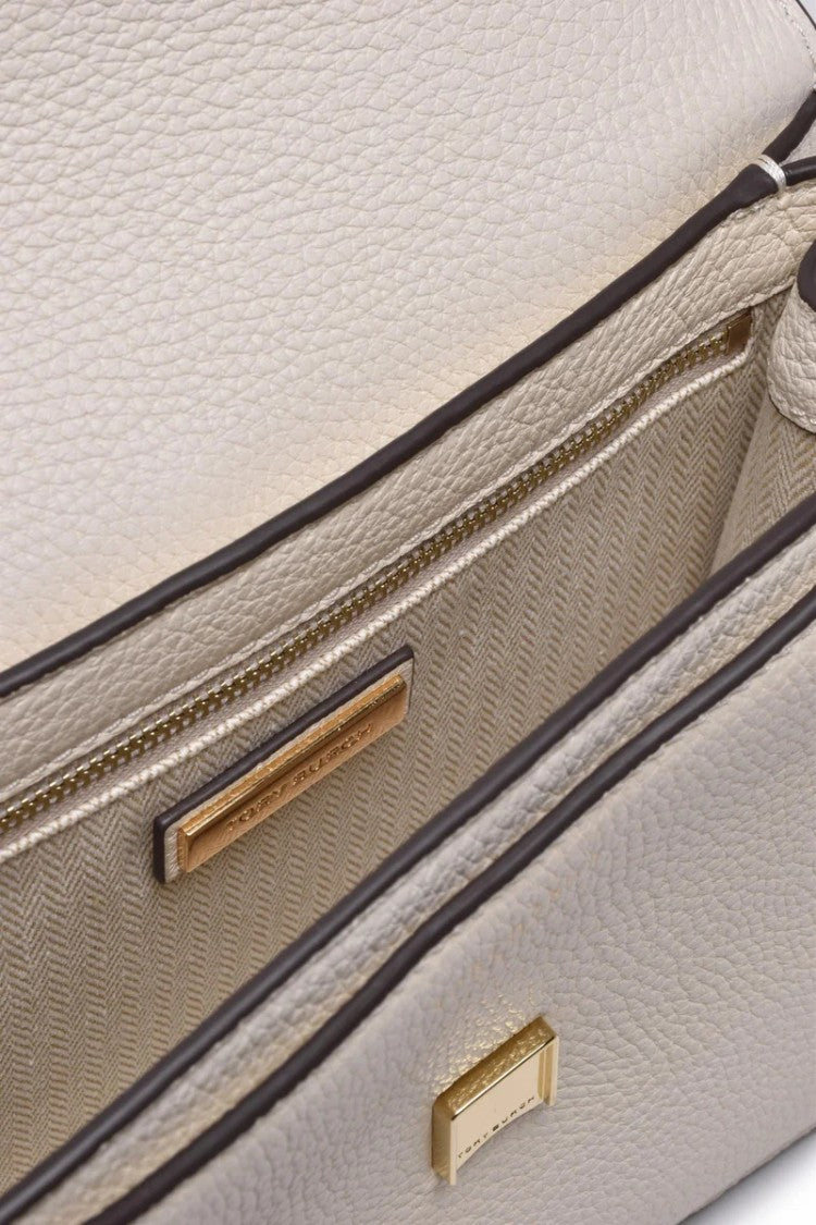 Tory Burch Britten Adjustable Small Shoulder Bag - White