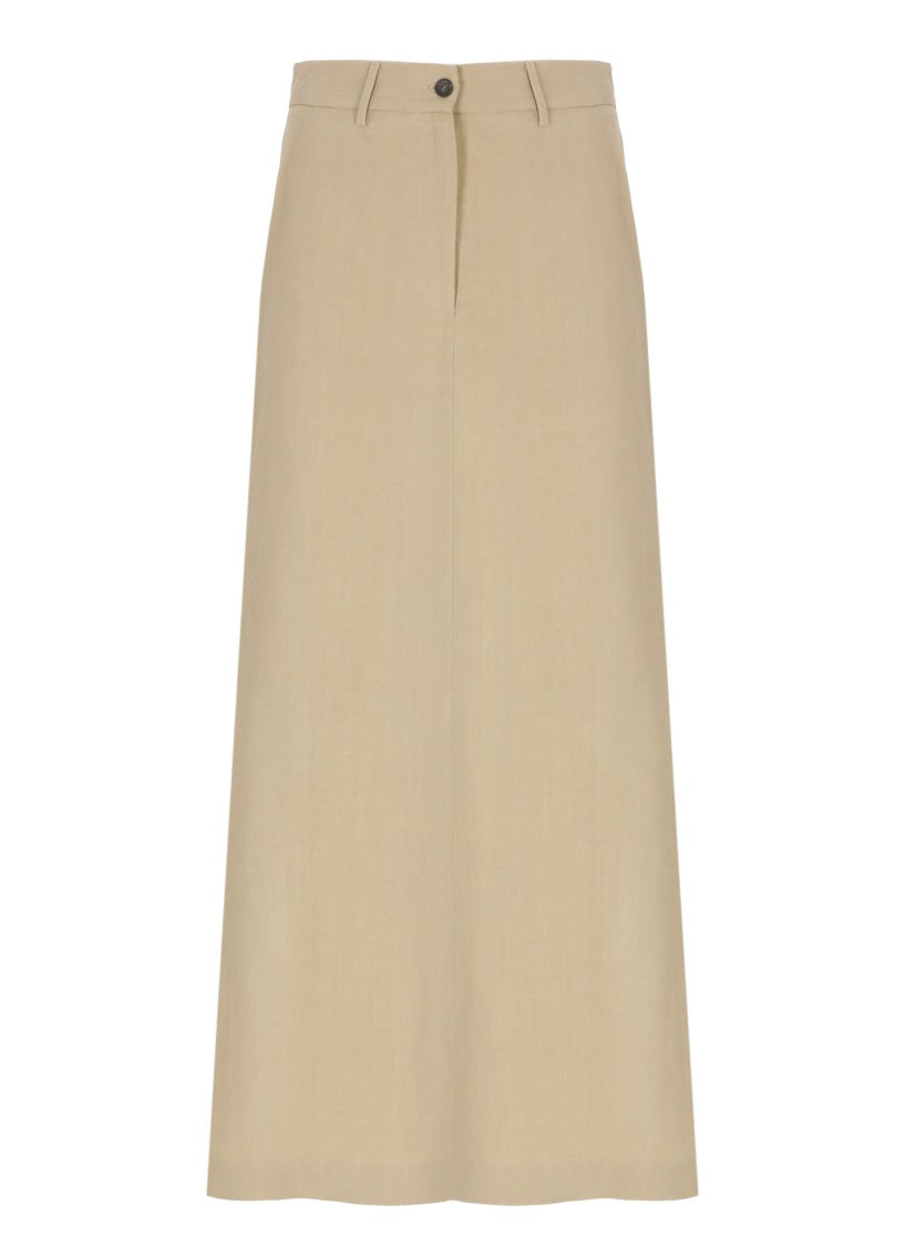 Antonelli Beige Viscose Skirt