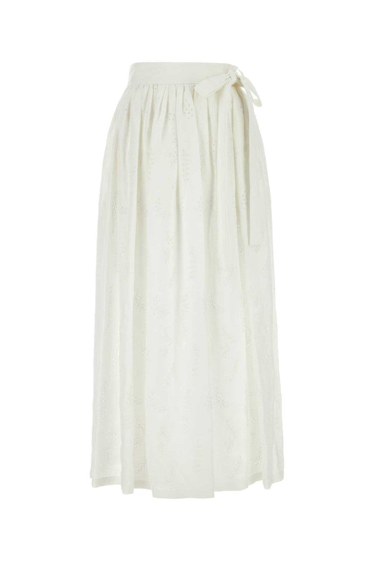 Chloé White Linen Paloma Chloã© X Eres Skirt