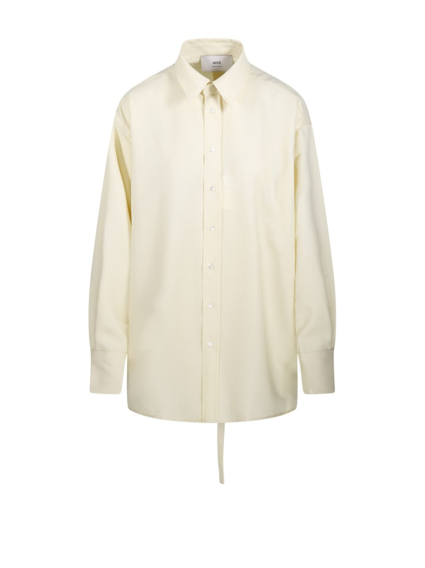 Ami Back Slit Oversized Shirt