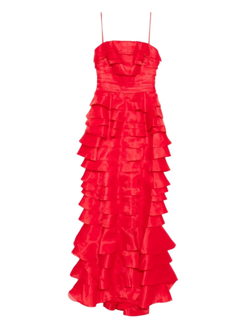 Saiid Kobeisy Layered Organza Long Dress