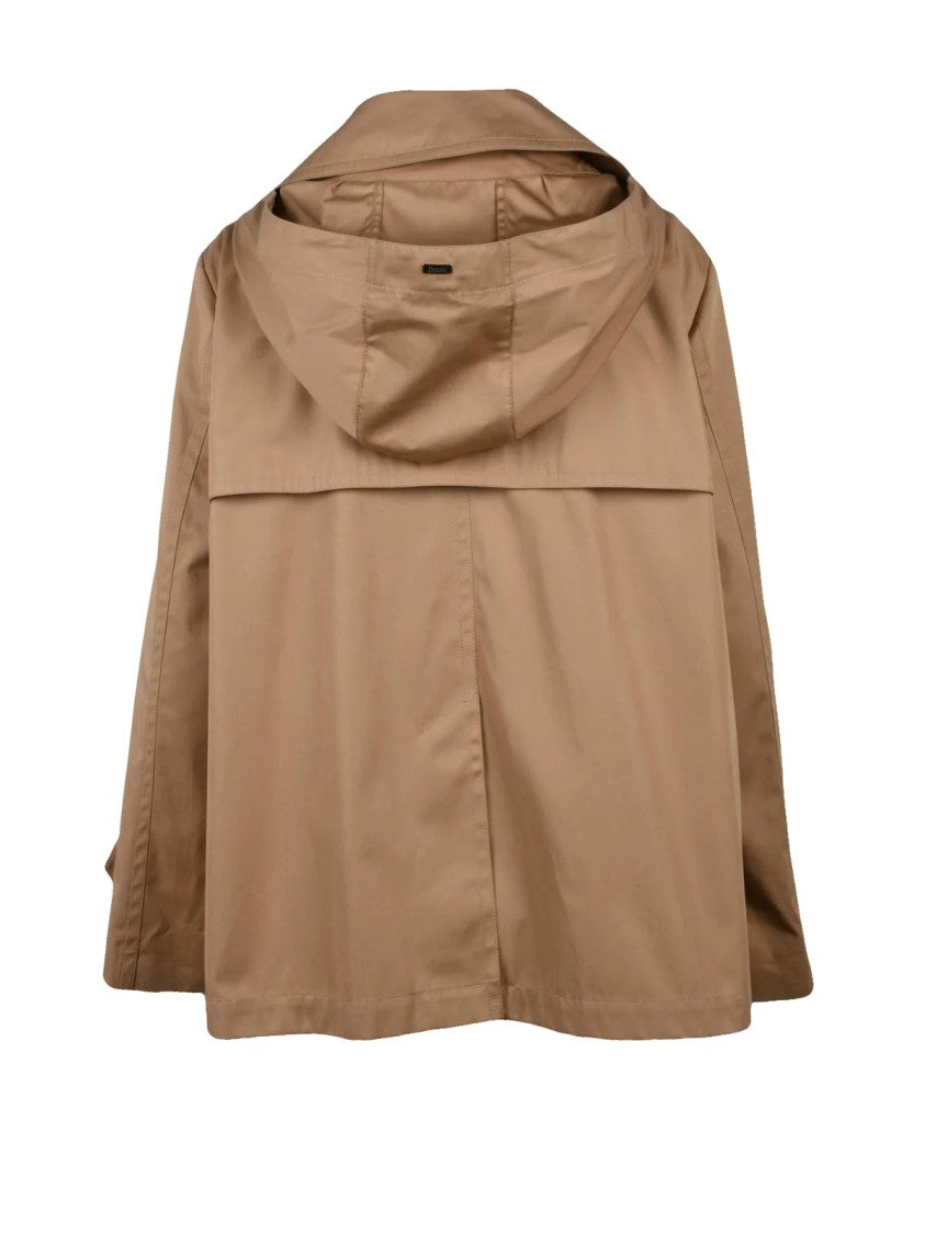 Herno Short Brown Trench Coat