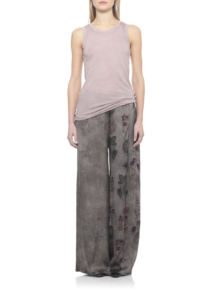 Avant Toi Purple Cotton Crewneck Tank Top