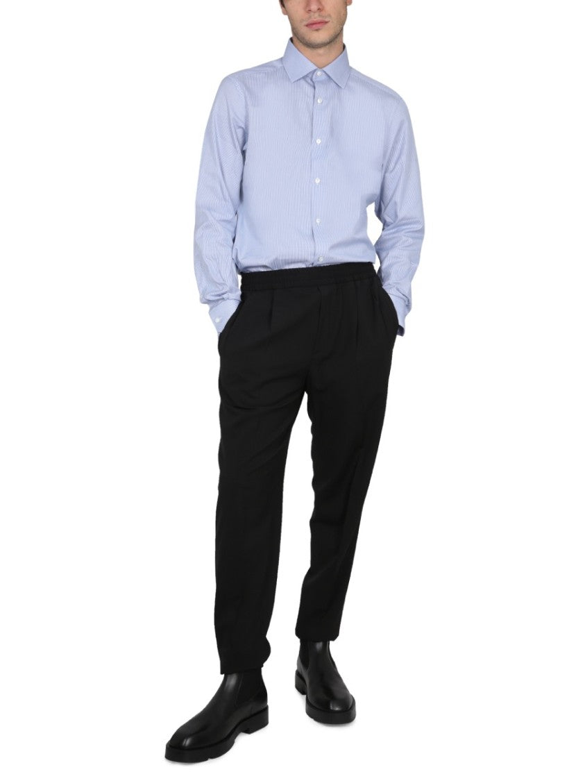 Zegna Tailored Button-Down Shirt With Classic Collar