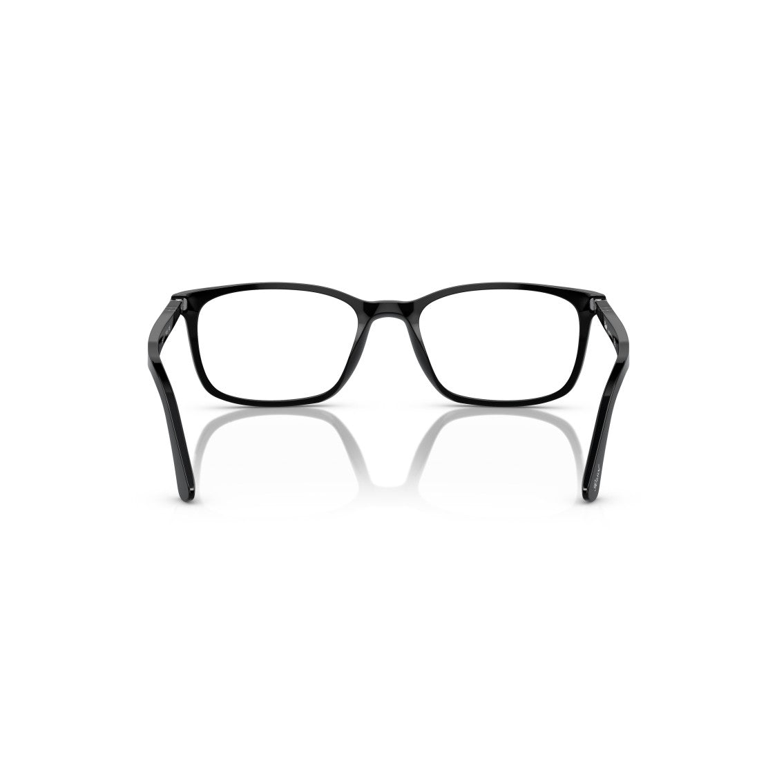 Persol 0Po3189v Rectangular Acetate Eyeglasses With Silver Accents