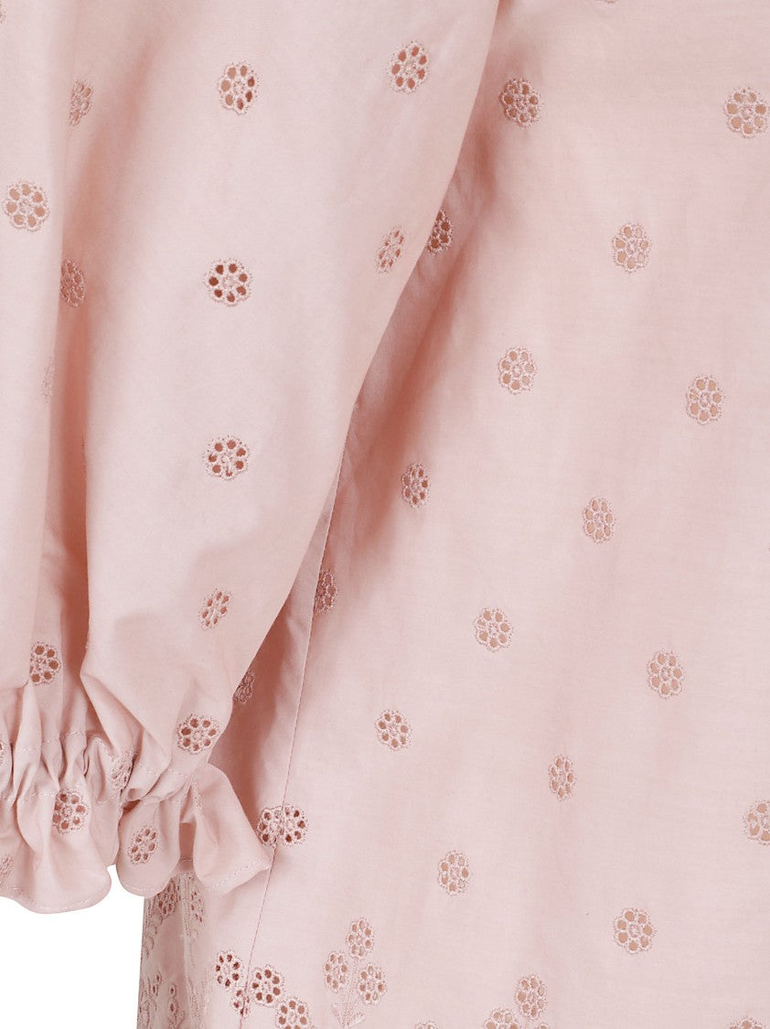 Valentino Garavani Sangallo Fleurs Ajours Top