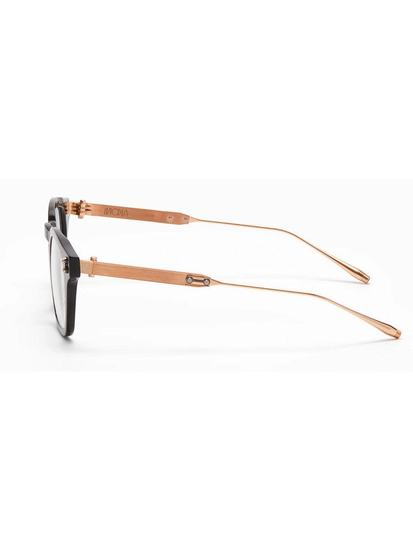Akoni Black Wise Rectangular Acetate Sunglasses